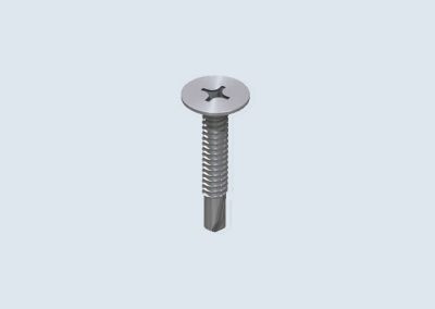 Vite autoforante testa svasata piana larga | Self-drilling screw with flat head - © Copyright Elcom System Spa - Tutti di diritti riservati / All rights reserved