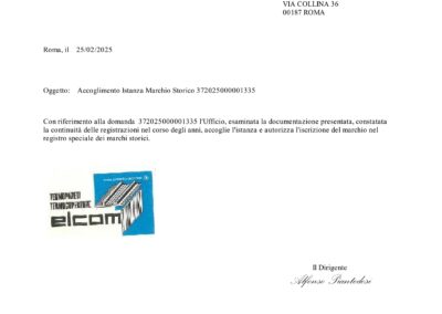 © Copyright Elcom System Spa - Tutti di diritti riservati / All rights reserved